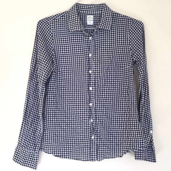J. Crew Tops - J. Crew | The Perfect Shirt Black Gingham